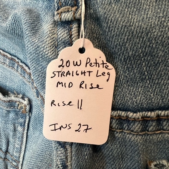 WJ2. LEE LEGENDARY STRAIGHT JEAN:ANCHOR REGULAR FIT STRAIGHT LEG MID RISE 20W - Picture 6 of 6